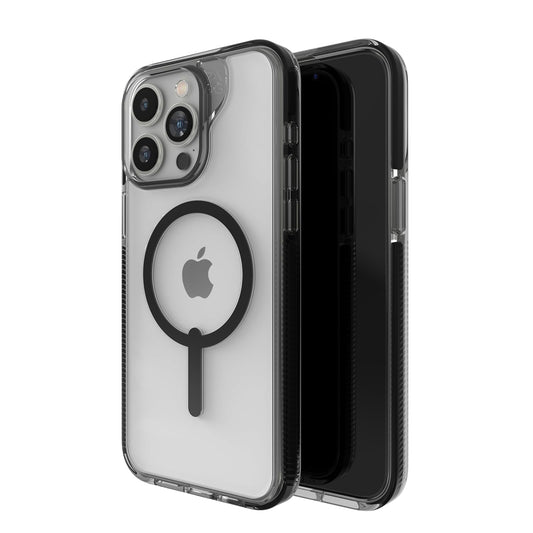 ZAGG Santa Cruz Snap - Funda para iPhone 15 Pro MAX, Funda para teléfono MagSafe, protección contra caídas (4 m), grafeno Duradero, antiamarillamiento y Resistente a los arañazos, Negro