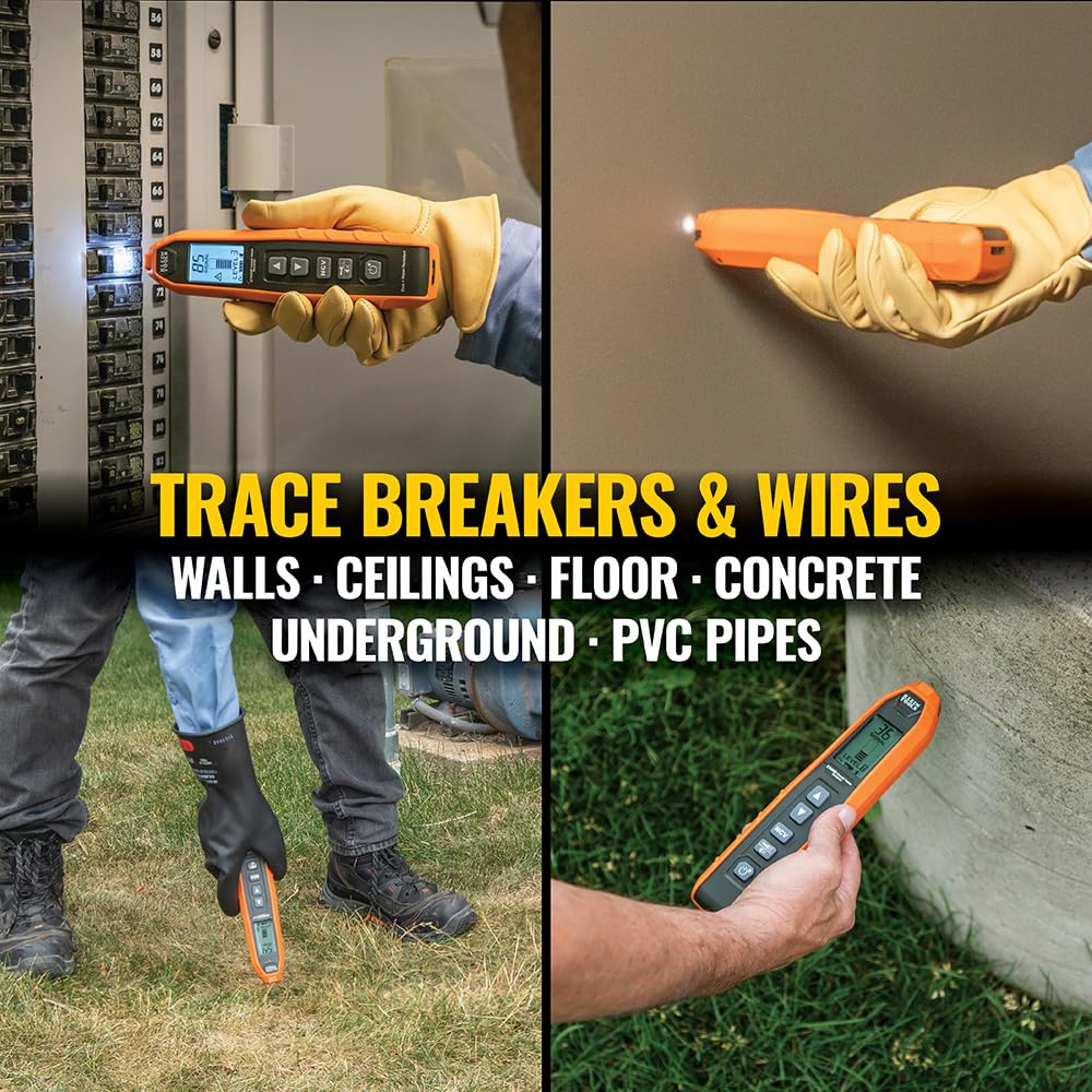 KLEIN TOOLS ET450 | Rastreador De Interruptores Y Cable | Con O Sin Energía | Localiza interruptores y sigue cables con o sin energía de forma práctica para agilizar trabajos eléctricos.