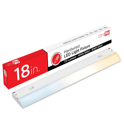 UltraPro Lámpara LED de Alambre Directo para Bajo Gabinete, Blanco Seleccionable - 43 cm (18 pulgadas)