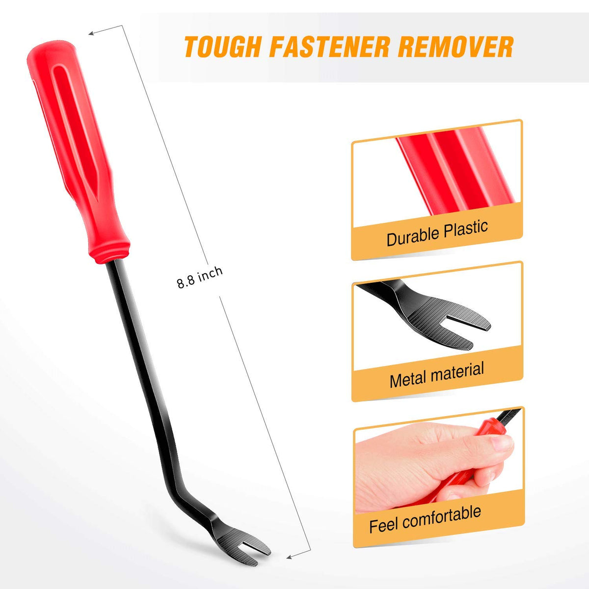 GOOACC GRC-30 Retenedores Automóvil Plástico 120 Piezas con Removedor Fijador Universal
