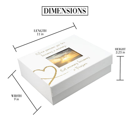 Pavilion- When Someone You Love Becomes a Memory-White & Gold Memory Box