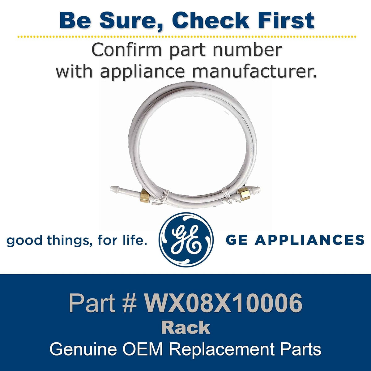 GE General Electric wx08 X 10006 6-Feet PEX Hookup