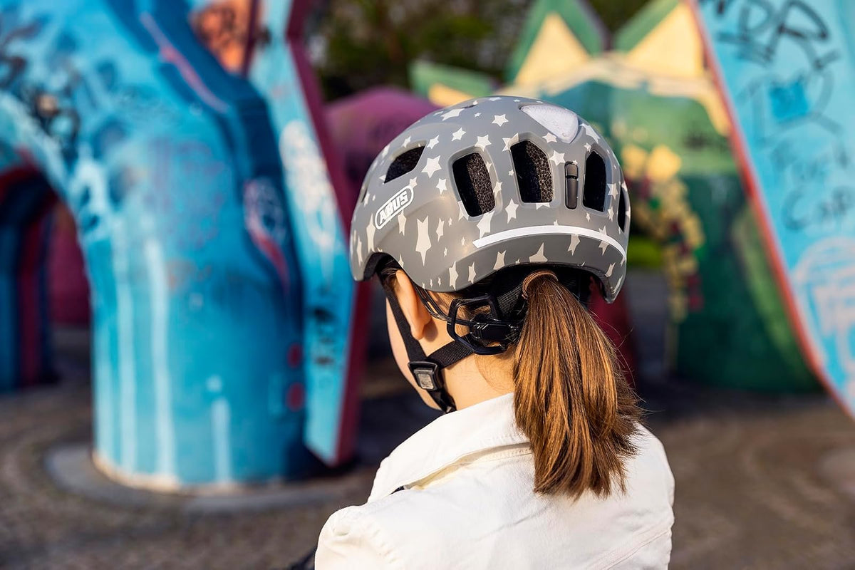 ABUS Fahrradhelm Youn-I 2.0 - mit Licht für Kinder, Jugendliche und Junge Erwachsene - für Mädels und Jungs