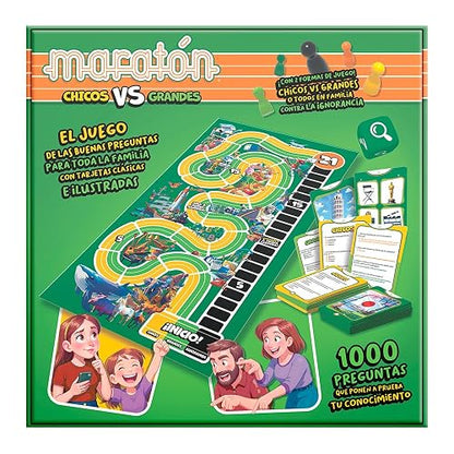 NOVELTY CORP Juego DE Mesa MARATON Chicos VS Grandes Caja Carton