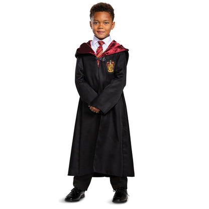 Disguise - Bata clásica, disfraz, accesorio de Gryffindor de Harry Potter para niños, color negro y rojo, talla mediana (7-8) - Mediano (7-8) - Gryffindor