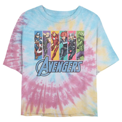 Marvel Universe Avengers Unite - Camiseta de Manga Corta para Mujer Camiseta para Mujer