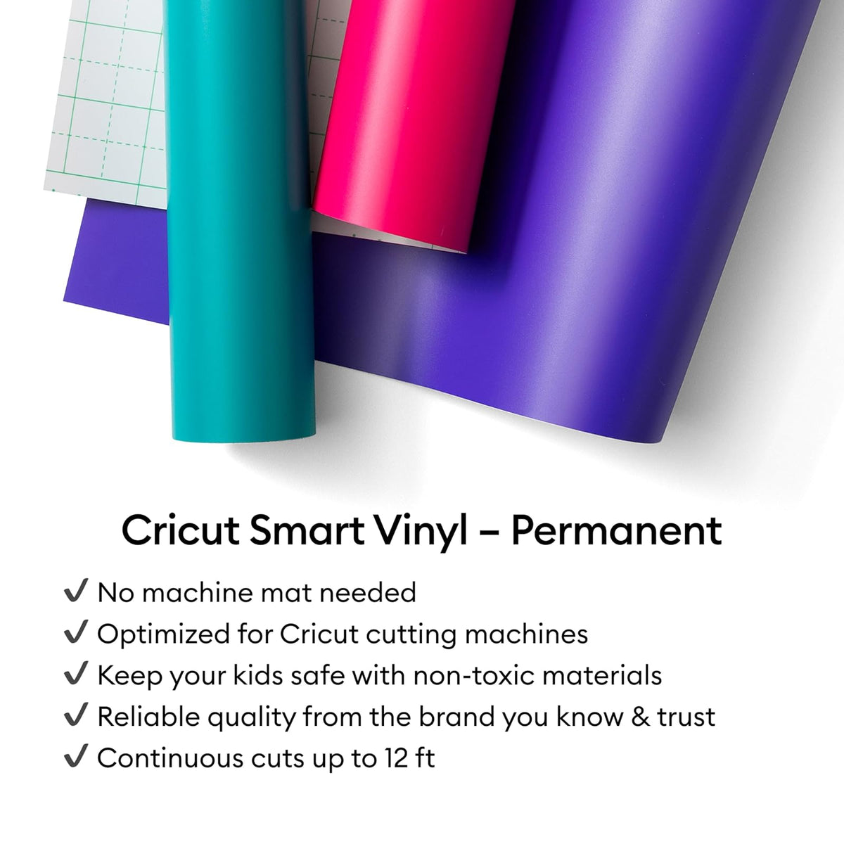 Smart Vinyl - Permanent, Red, 13 in x 5 ft BULK (1)