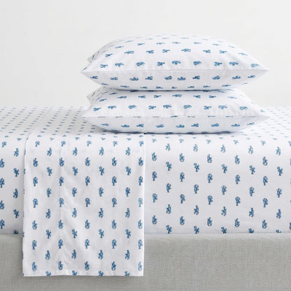 Nautica Juego de Sábanas de Percal Estampado - Cloyster - Doble