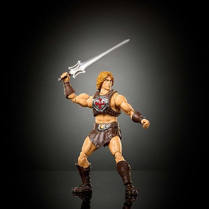 Masters of The Universe Figura de Acción Chronicles He-Man 6+ Años | Escala 1:12, película 2026, 30 puntos de articulación; incluye Espada del Poder