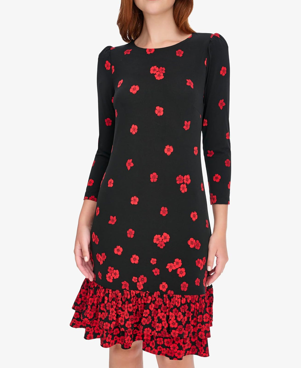 Tommy Hilfiger Jersey elástico Manga 3/4 Vestido para Mujer
