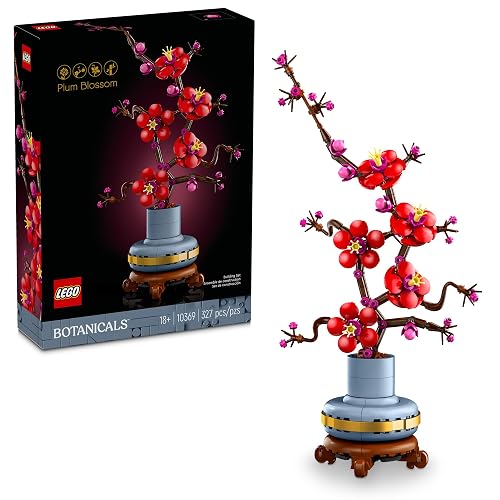 LEGO® Flor de Ciruelo Plantas de Interior Decorativas para adornar Cualquier Espacio en el hogar u Oficina con Unas Hermosas 10369