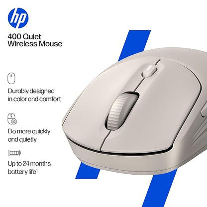 HP Mouse 400 Quiet, Inalámbrico, Silencioso, Maple (AZ7B6AA)