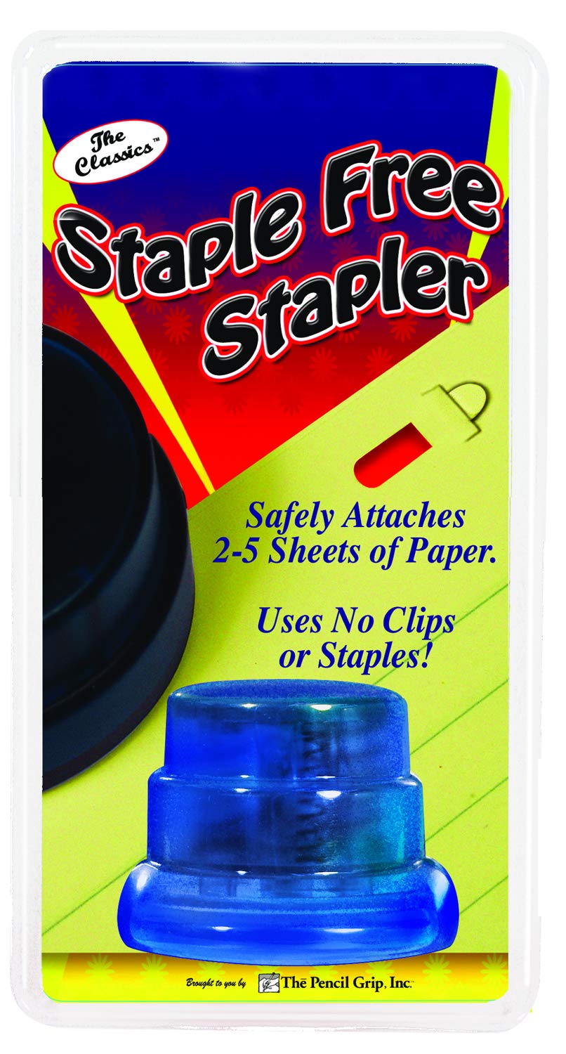 Los clásicos staple-free grapadora (capacidad de la hoja de "grip" de papel con 5, Kid Safe (tpg-133)