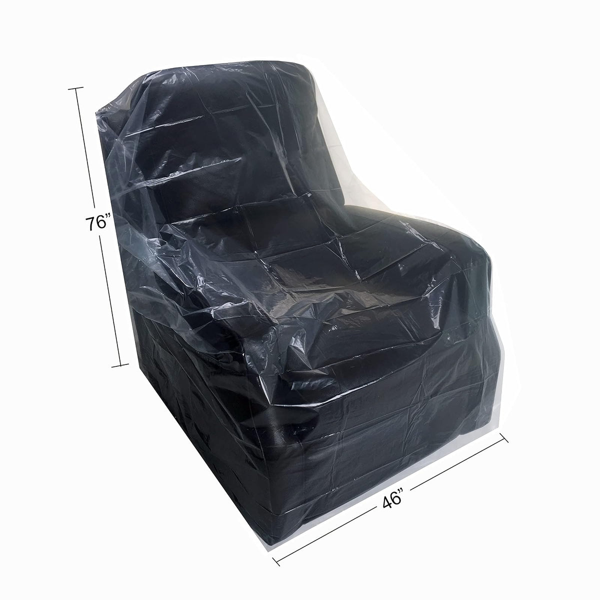 uBoxes Chair Protective Poly Covers, 72 x 46 inch, 2 Pack