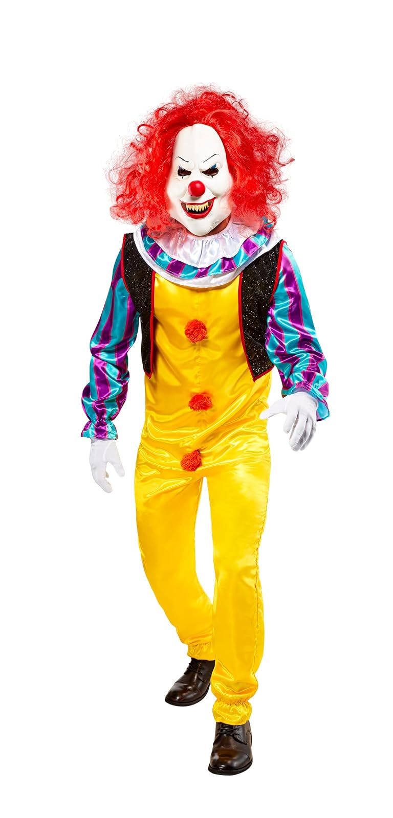 Rubie's IT The Movie Adult Pennywise Deluxe Costume, As Shown