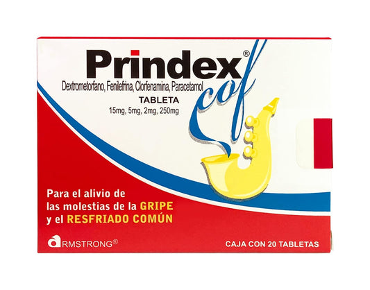 Prindex Cof Tabletas caja con 20 Piezas