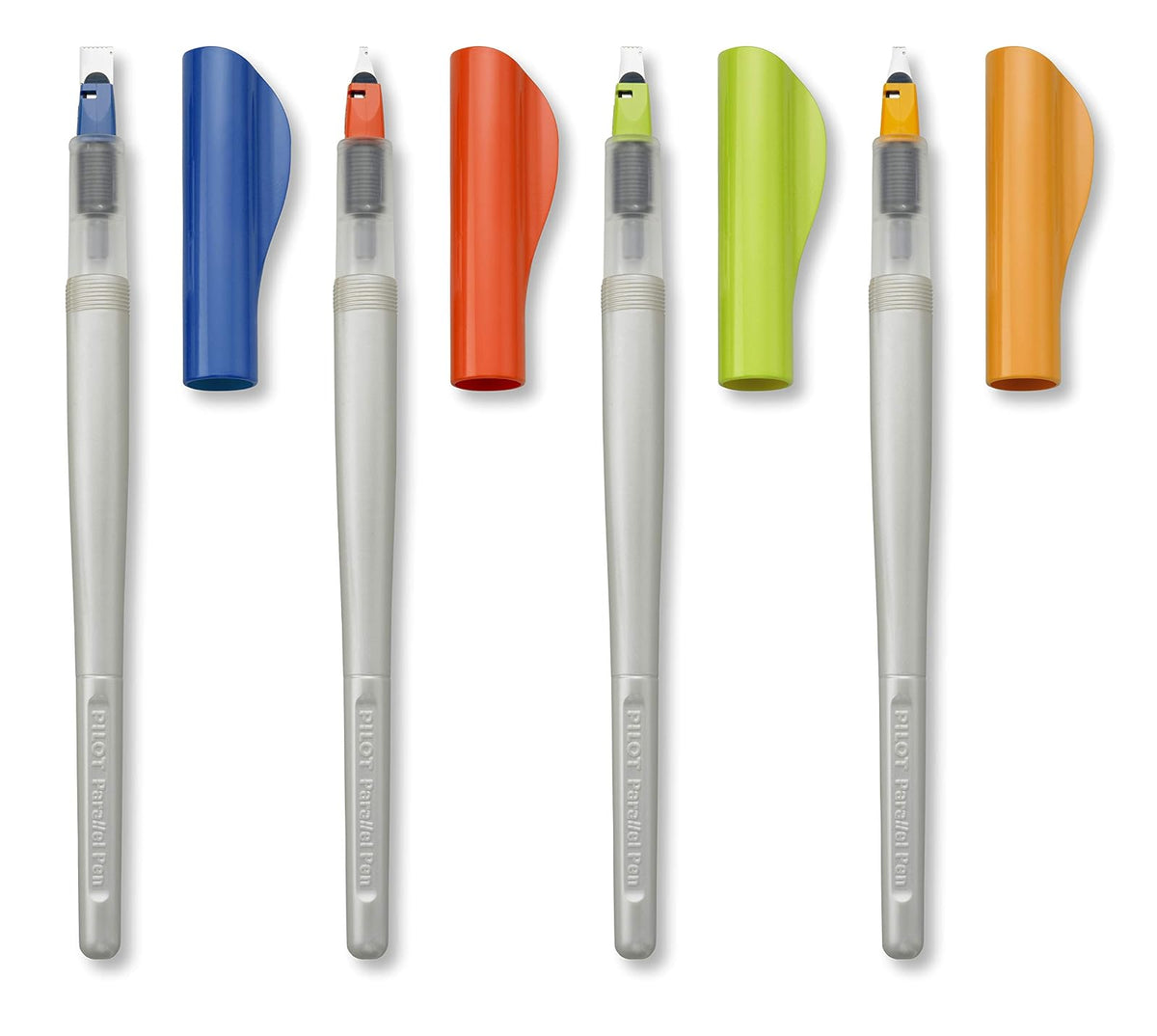 Pilot Set de 4 Parallel Pen de diferentes puntas más caja de 12 cartuchos de tinta de colores de repuesto (90079)