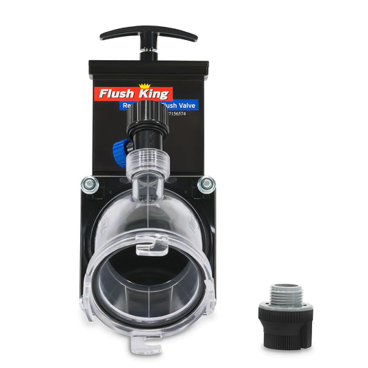 Valterra Flush King 45 Degree Reverse Flush Valve Attachment for RV, Camper, Trailer