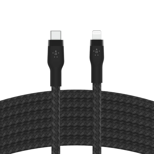 Belkin CAA011bt2MBK Cable Pro Flex USB-C to Lightning 2M Negro
