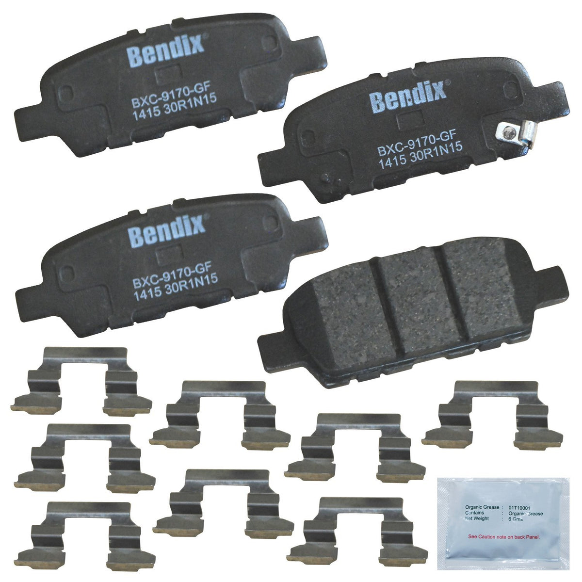 Bendix Priority1 Pastillas de Freno Traseras de Cerámica - CFC1415
