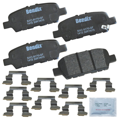 Bendix Priority1 Pastillas de Freno Traseras de Cerámica - CFC1415