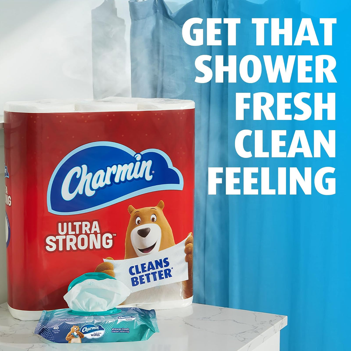 Charmin Flushable Wipes, 4 packs of 40 Flushable Wipes, 160 Total Wipes (Packaging May Vary)