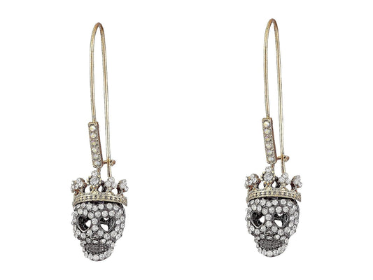 Betsey Johnson - arete de calavera