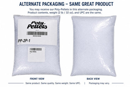 Fairfield Poly-Pellets - Bolitas de relleno ponderada, 32 oz (907g) | abalorio ovaladas de polipropileno, relleno de animales de peluche y puf