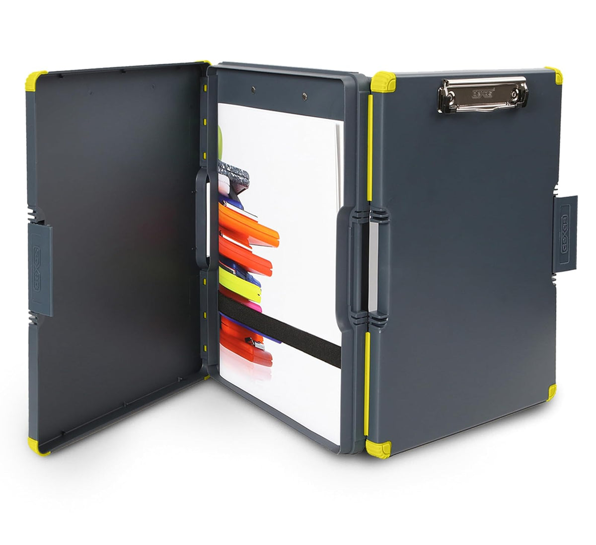 Dexas - Estuche Organizador de Doble Cara, Amarillo, 1