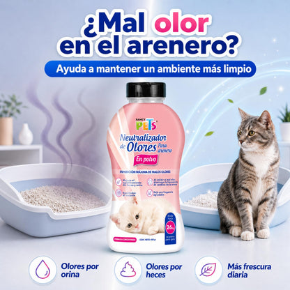 Fancy Pets Neutralizador de Olores en Polvo para Arenero para Gato 400g