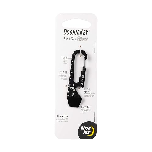 Nite Ize Doohickey Llavero Multiusos Negro 6.60cm x 1.77cm x 0.25cm