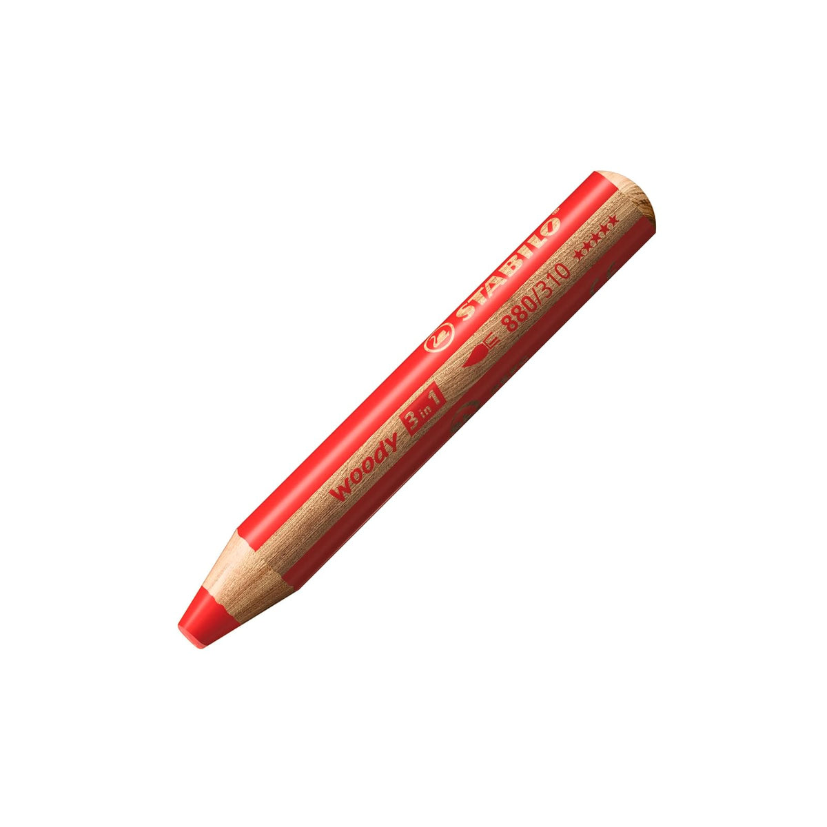 STABILO Woody 3 en 1 lápiz, juego de 10 colores, multicolor de madera