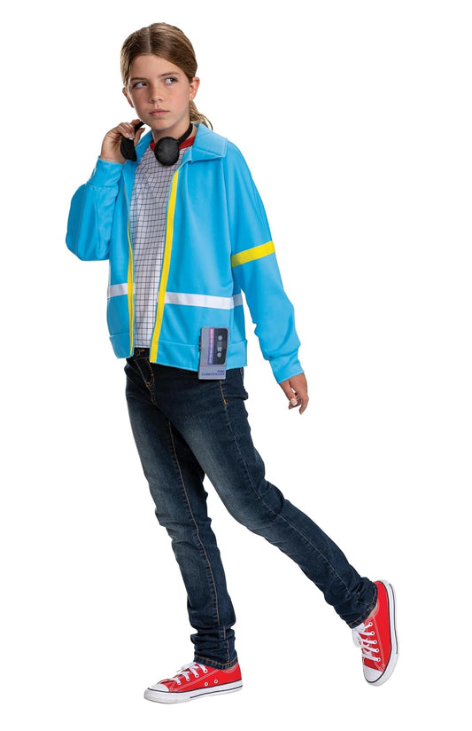 Disfraz de Tweens Max Mayfield, oficial Stranger Things con accesorio para auriculares de imitación