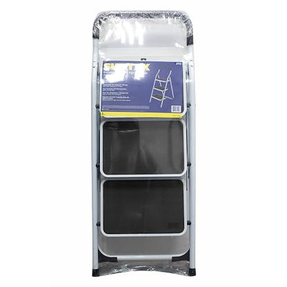 Surtek ETT3 Escalera Tubular Plegable Tipo Taburete de Acero de 3 escalones