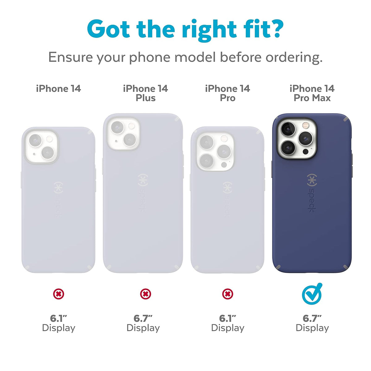 Speck - Funda para iPhone 14 Pro MAX, protección contra caídas con Doble Capa Resistente a los arañazos, Funda Delgada para iPhone 14 Pro MAX de 6.7 Pulgadas, Funda antiamarilleamiento y