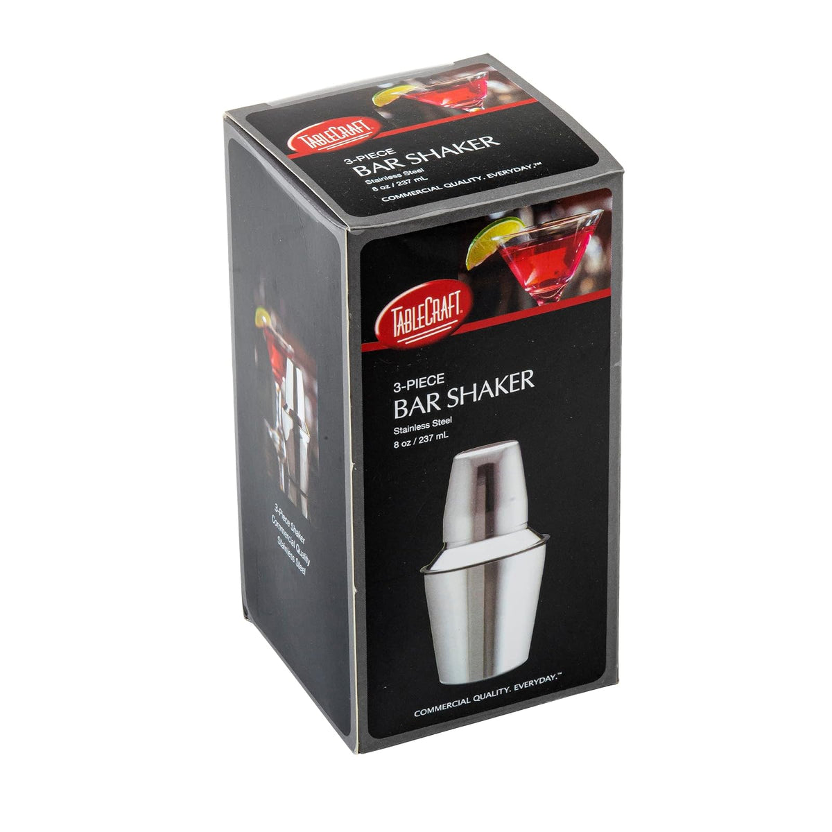 TableCraft - Coctelera de acero inoxidable (3 unidades, 236 ml)