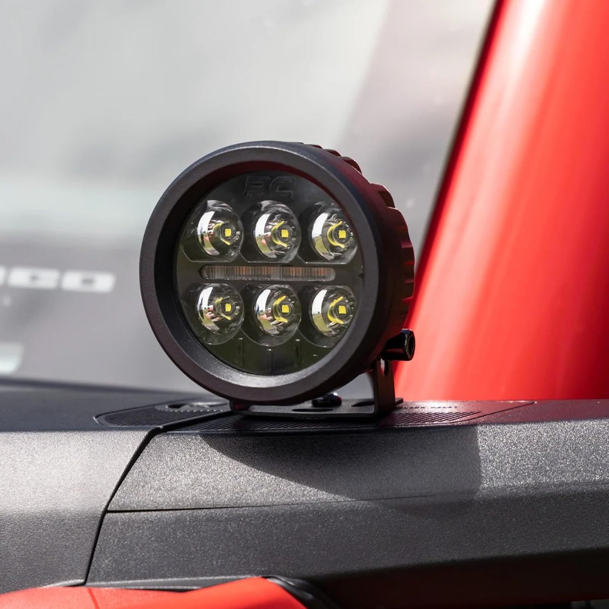Rough Country Luces LED Redondas Duales de 3.5", 36 W, 3,240 Lúmenes, con DRL Ámbar, para Jeeps y Camionetas 70900A