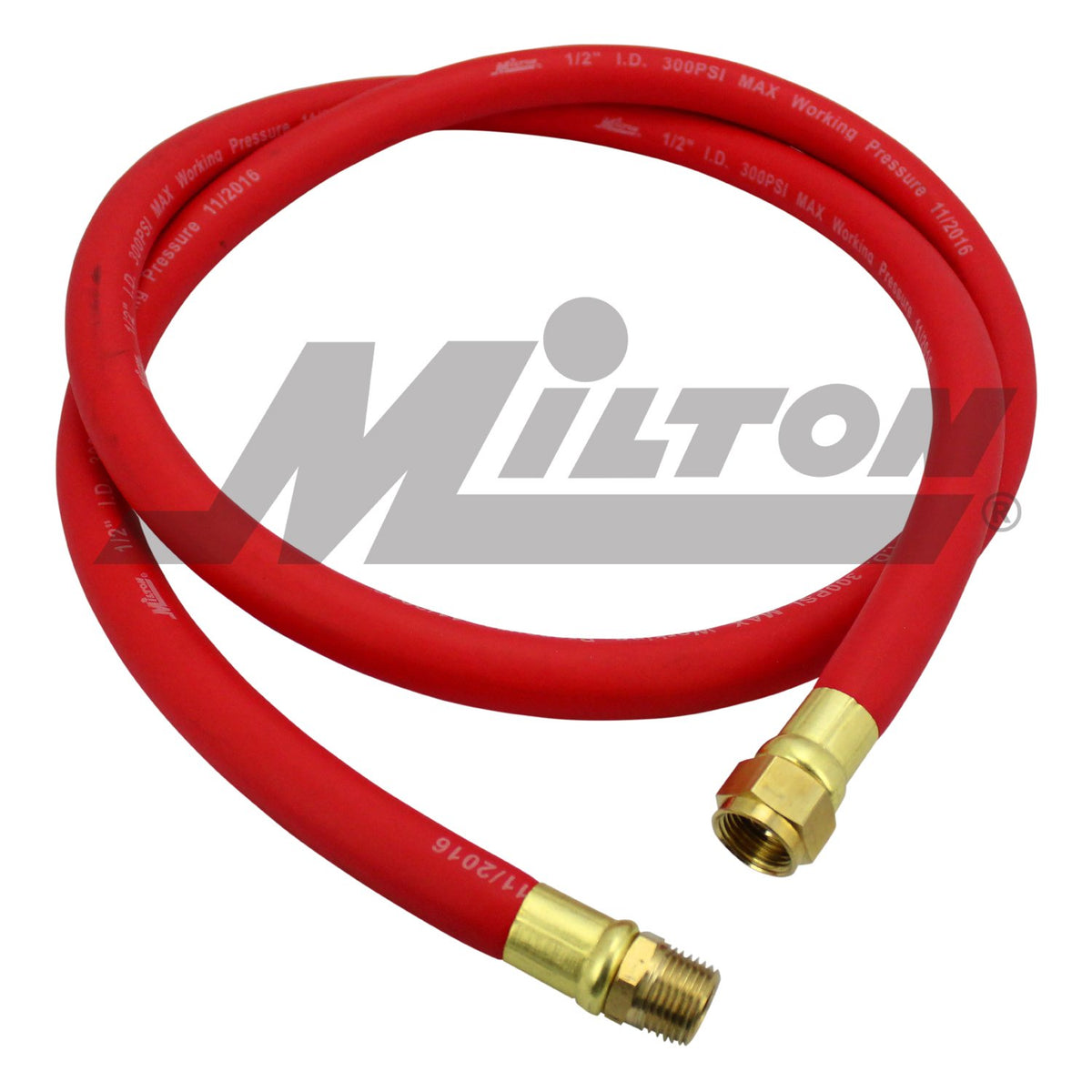 Milton 2780-6LH Manguera de Aire EPDM 1/2" x 6 pies NPT 300 PSI