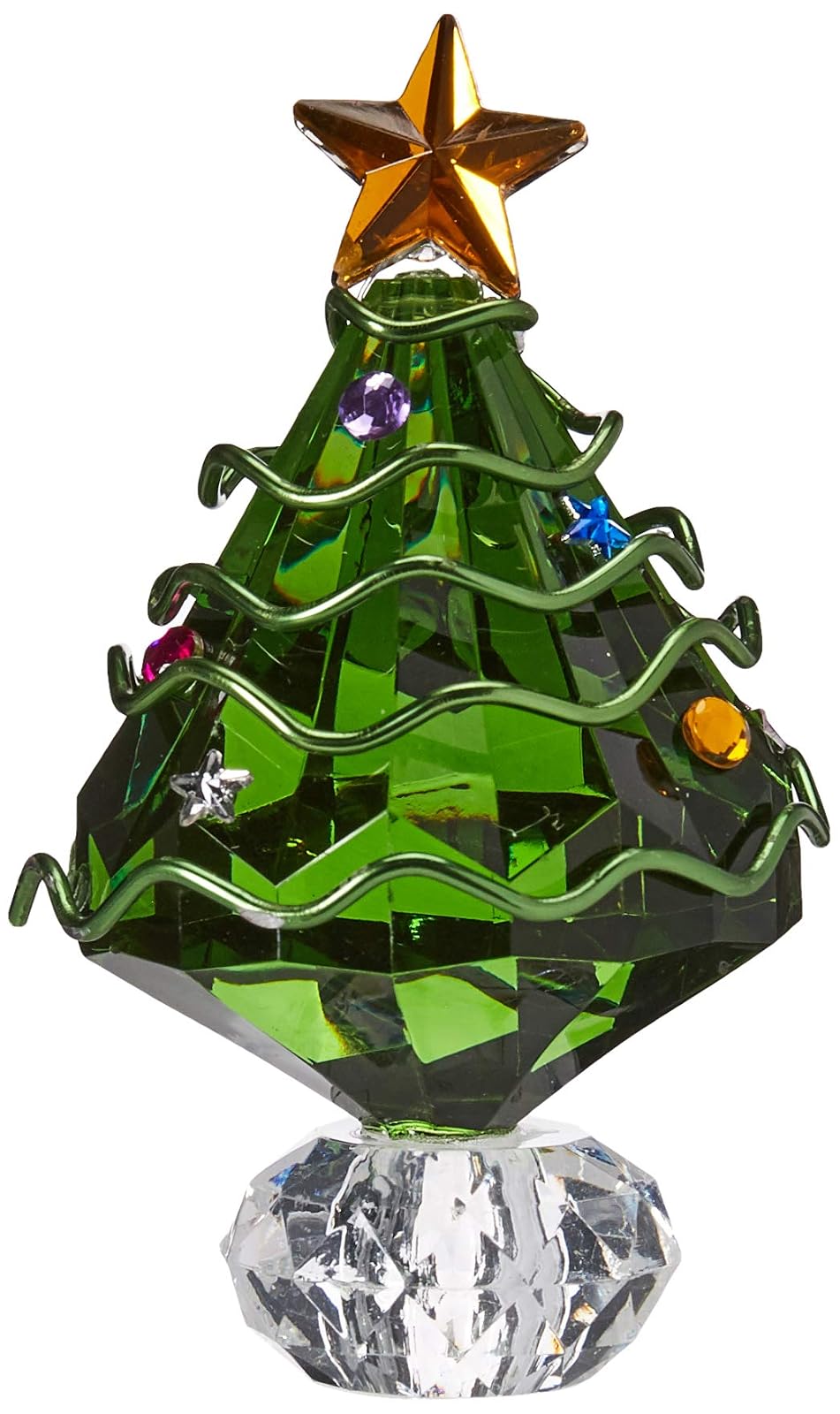 running KI-1112 Ver Decora Colgantes de acrilico Adorno navideño de acrilico Arbol de Navidad Verde, Color, Pack of/Paquete de 1