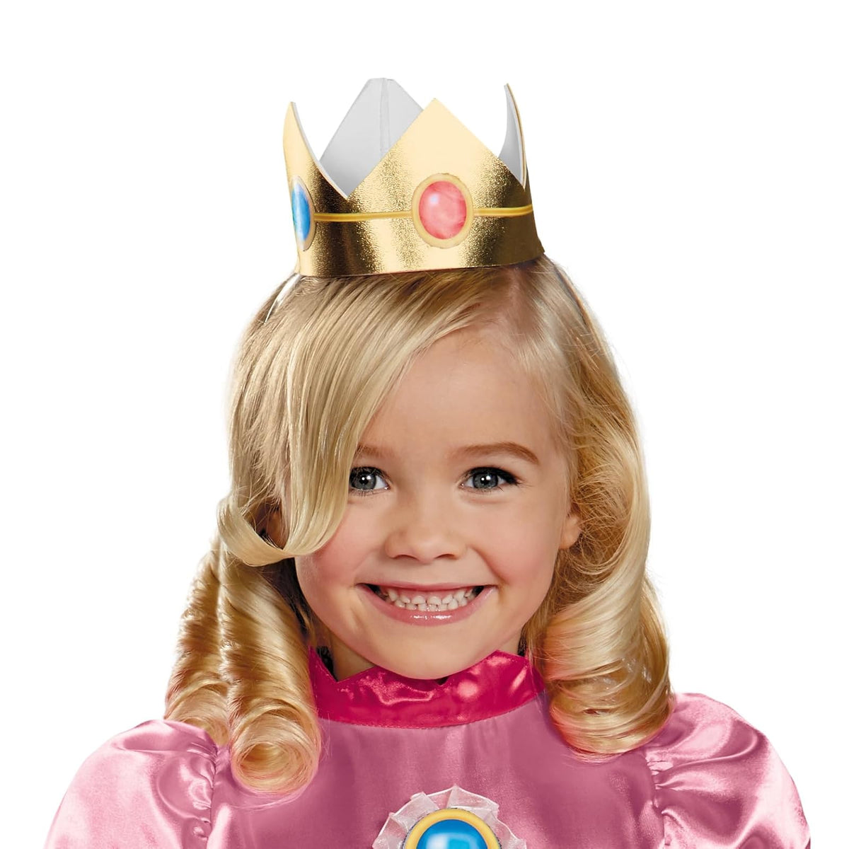 Disguise - Disfraz de princesa Peach de Nintendo Super Mario Brothers para niñas pequeñas, un solo color, medio/3T-4T