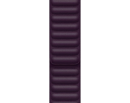 Apple Watch Correa con eslabones de Piel Cereza Oscuro (41 mm)