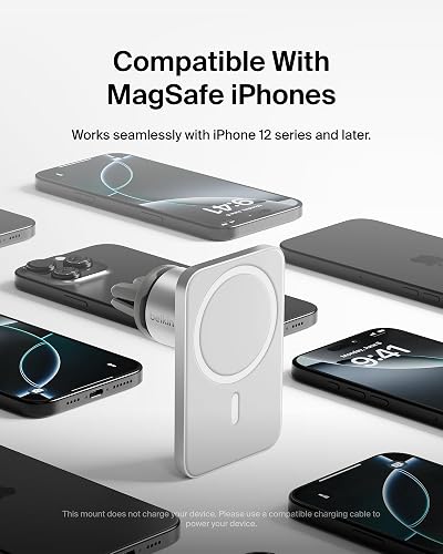 Belkin WIC002btGR Montaje de Ventilación de Automóvil Pro MagSafe, Negro