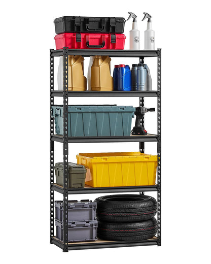 VEVOR - Estanterías de Almacenamiento de 2000 Libras, estantes de Almacenamiento de cochera de 5 Niveles, 16 Pulgadas de Profundidad x 32 Pulgadas de Ancho x 62 Pulgadas de Alto, estantes de Metal