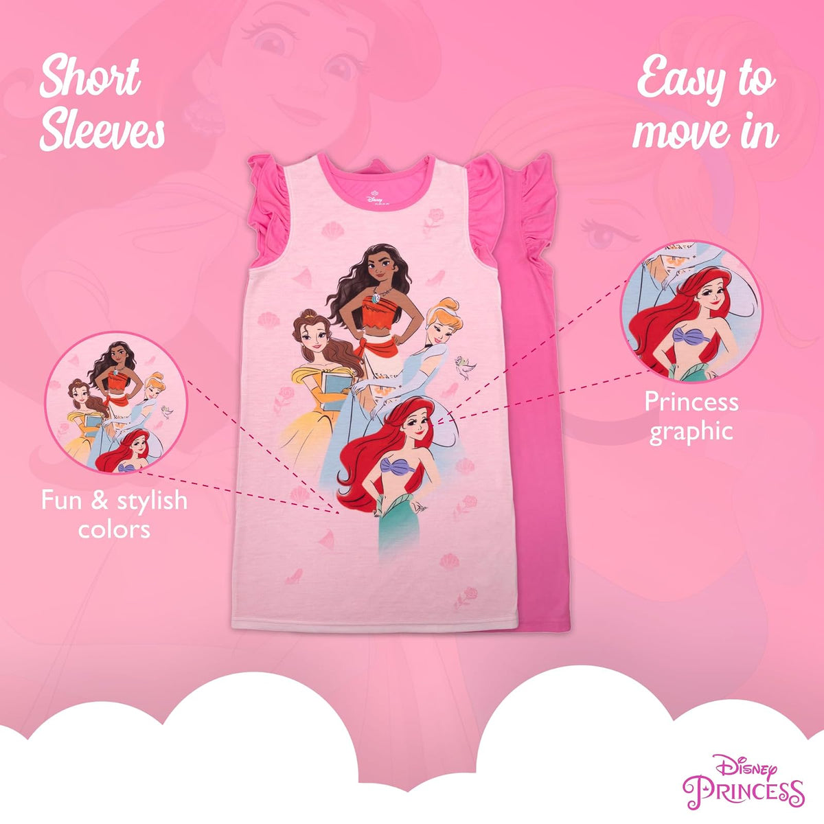 Disney Nightgown, Soft & Cute Pajamas for Kids CamisónNiñas