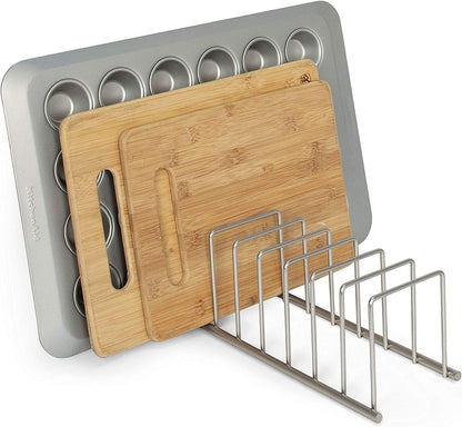 Spectrum Diversified Organizador de Cocina, Níquel Satinado, 1 | Níquel Satinado, 1 pieza, estructura de acero, 13.5 x 4.5 x 4.25 pulgadas