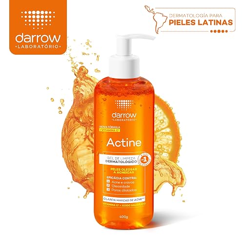 Darrow Actine Gel Limpiador Facial Vitamina C Piel Grasa y Acneica, 400g