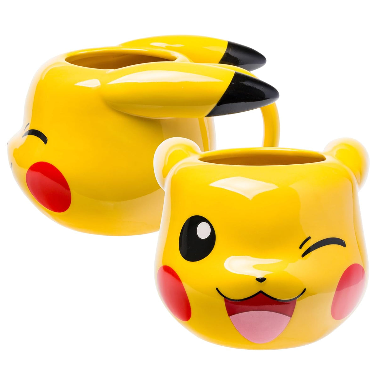Silver Buffalo Pokemon Pikachu Wink - Taza esculpida 3D