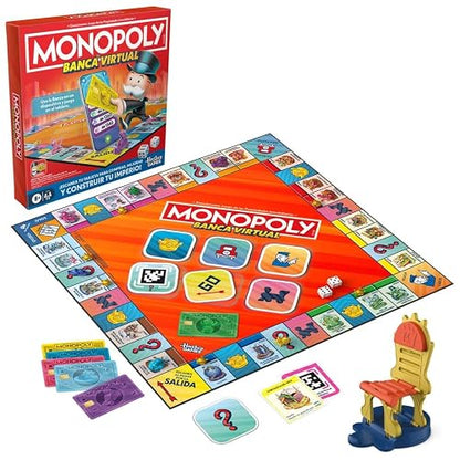 Hasbro Gaming Monopoly Banca Virtual Juego de Mesa a Partir de 8 Años