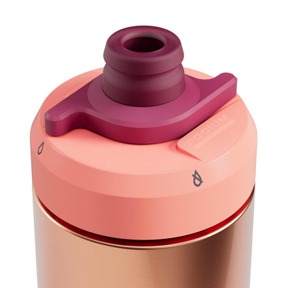 CamelBak Podium - Botella de Agua aislada de Acero para Bicicleta, Color Mercurio, 22 onzas