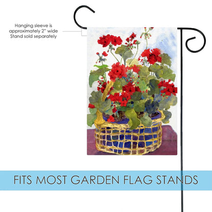 Toland Home Garden 119136 - Cesta de Geranio para decoración de jardín (12,5 x 45,7 cm)